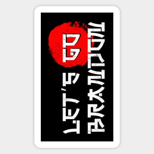 Let's Go Brandon // Funny Japanese Style Typography Design Sticker